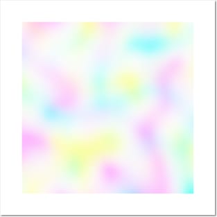 Soft White Glow Tie Dye Posters and Art